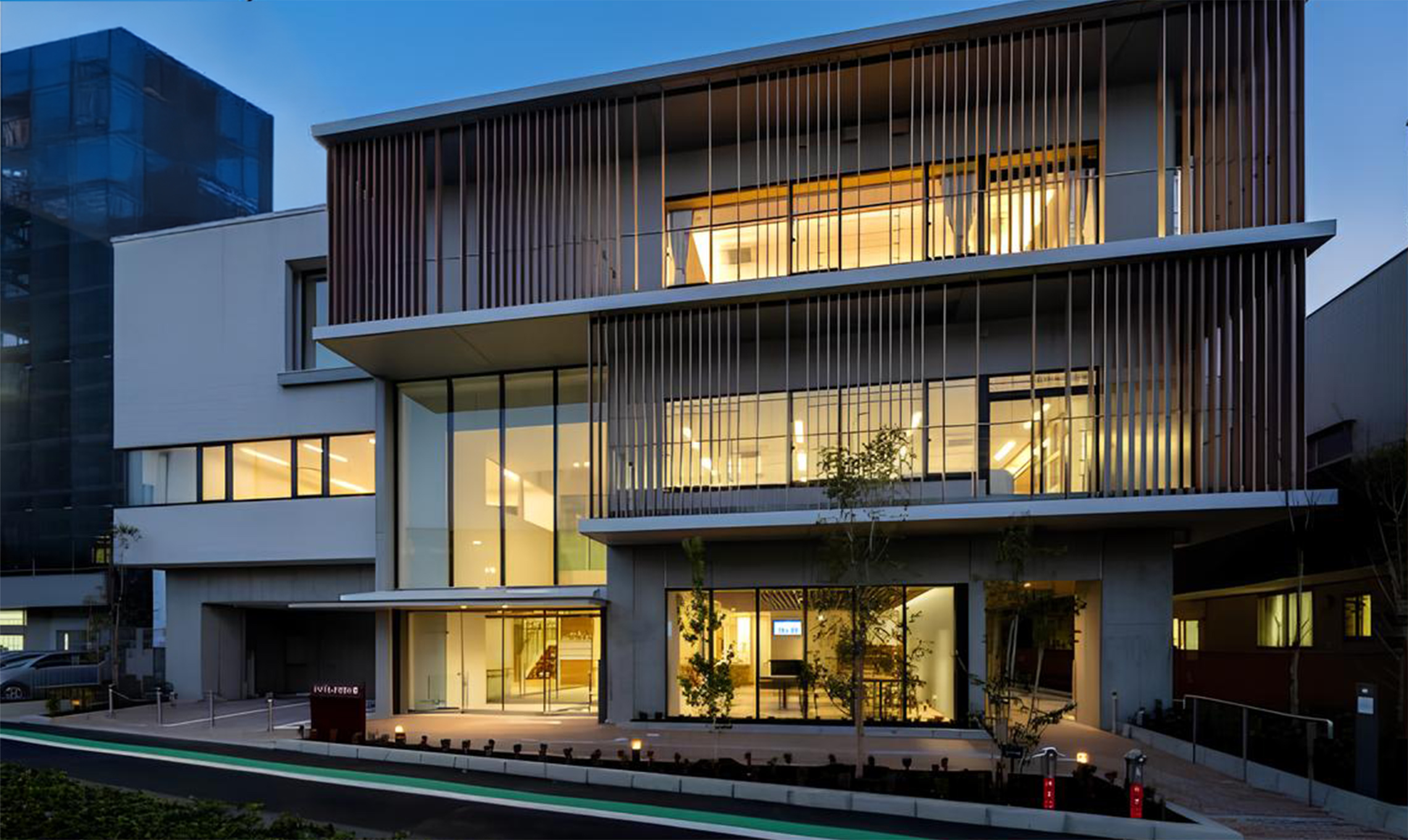 現代的な建物の外観